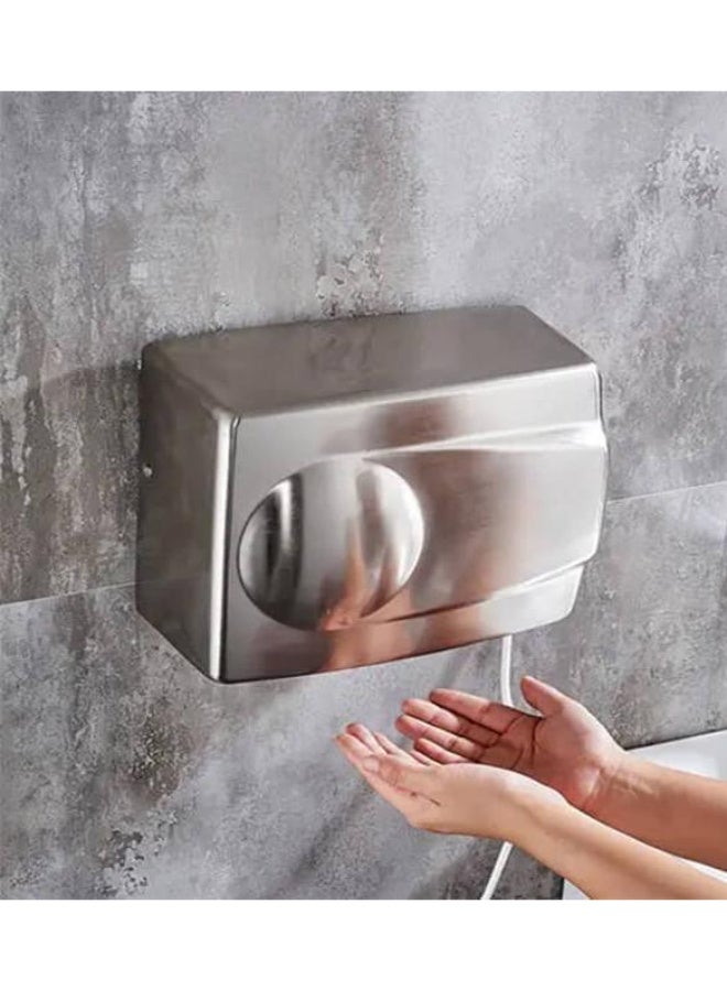 Automatic Hand Dryer Wall Mounted - Stainless Steel - Image 1