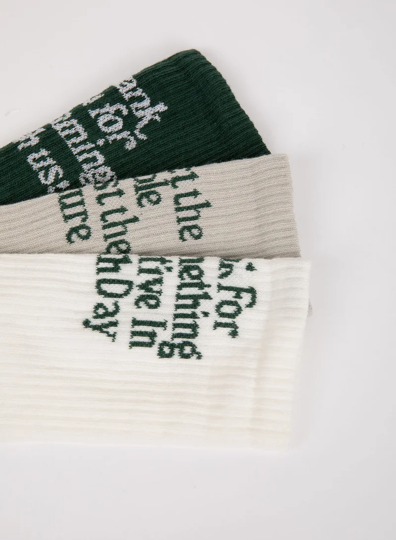 ديفاكتو Relax Fit 3-Pack Cotton Long Socks