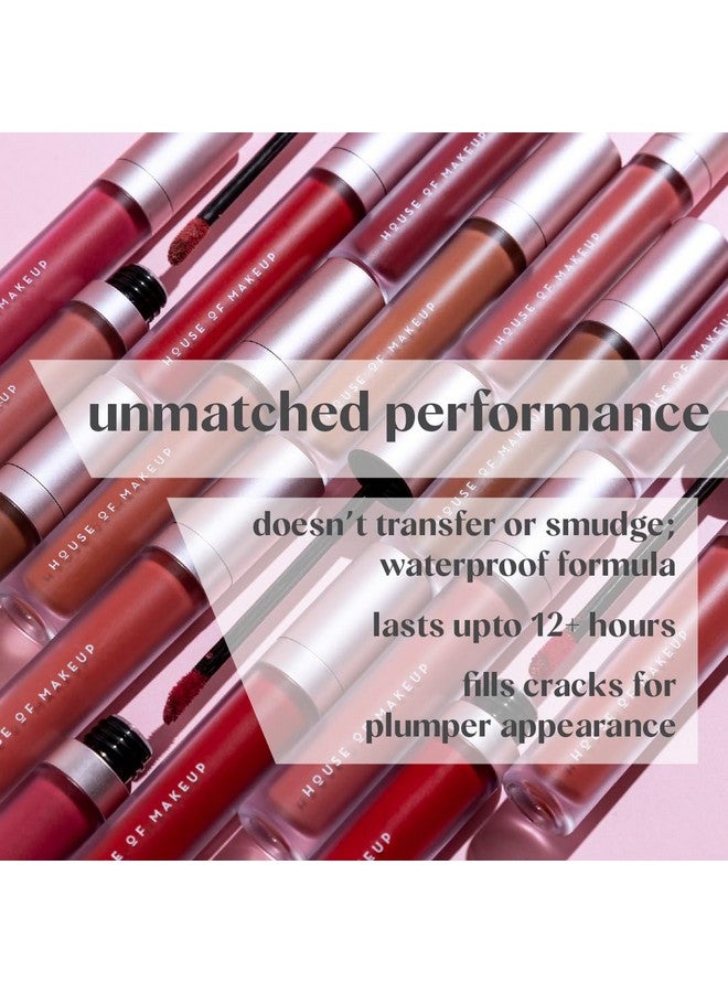HOUSE OF MAKEUP Hydrating Liquid Lipstick | Nude Lipstick Shades | Comfy Liquid Lipsticks For Women | Everyday Nude Shade Lipstick | Liquid Matte Lipstick | 5 Ml | Ginger Snap - Image 2