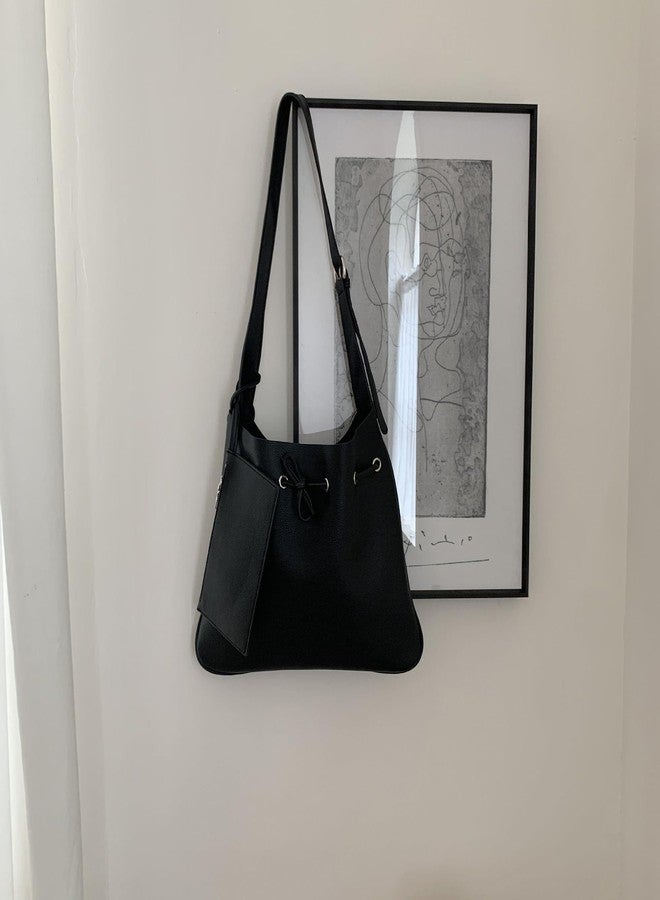 SIBY Top Handle Bag Set - PU Material,Waterproof - Spacious Design with Small Purse - Ideal for Daily Use and Special Occasions (Black) - Image 5