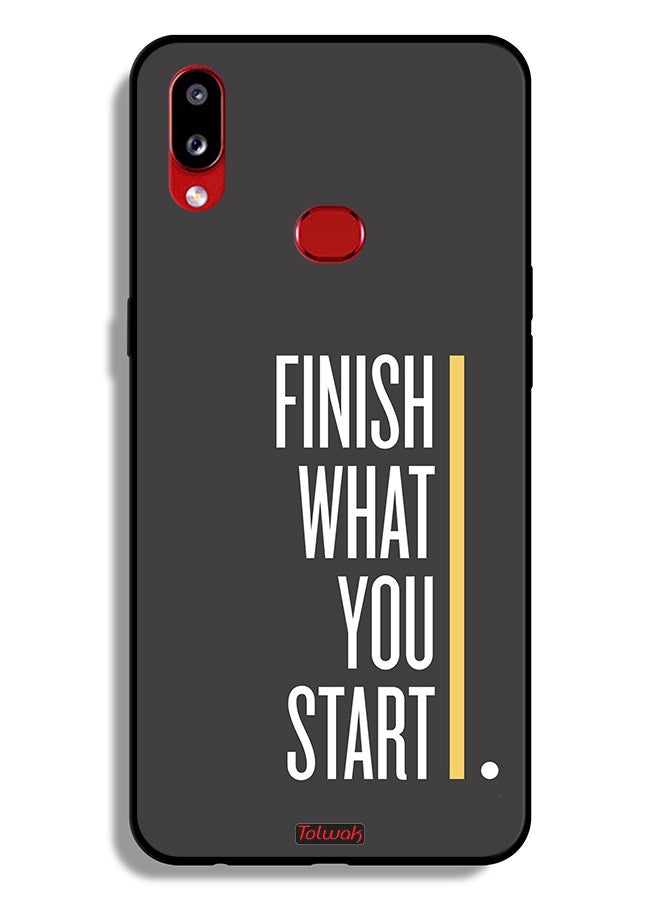 Tolwak Samsung Galaxy A10s Protective Case Cover Finish What You Start - Image 1