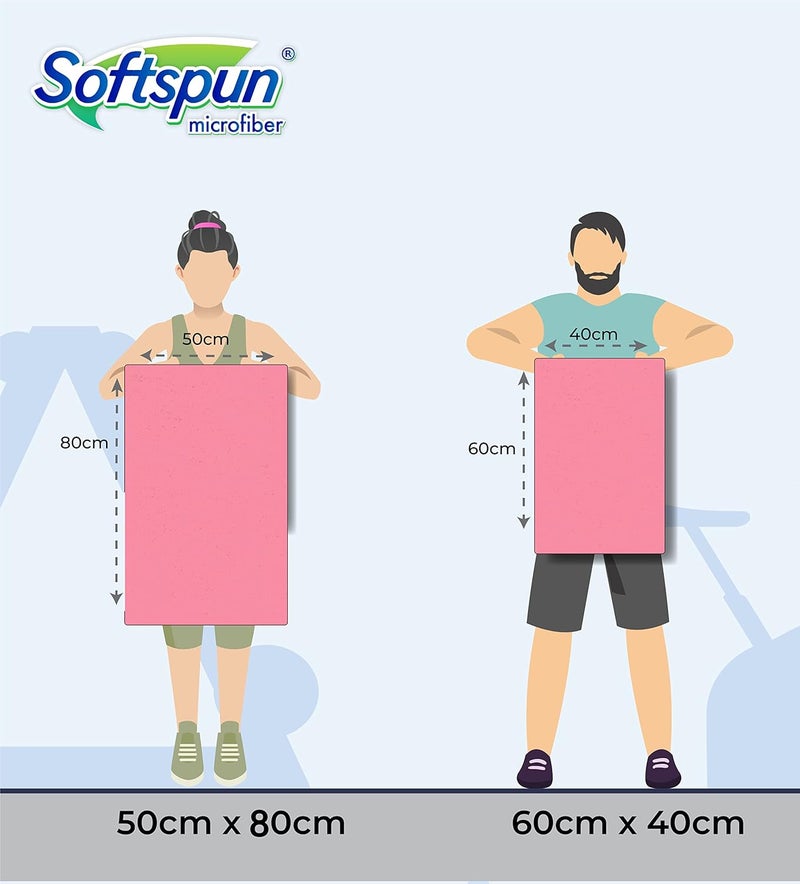 SOFTSPUN منشفة ميكروفايبر SOFTSPUN للسيارة - 1200 GSM، 50X80 سم، 1 قطعة، رمادي حلزوني سوبر ماص - تصميم بدون حواف مع كومة فخمة وقماش خالي من الوبر للتجفيف والتفاصيل. - Image 3