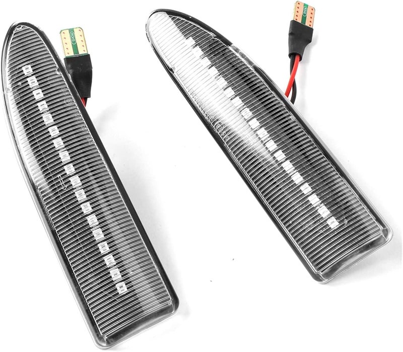 QASULER Dynamic Turn Signal Side Marker Lights for Jaguar X-Type - Image 1