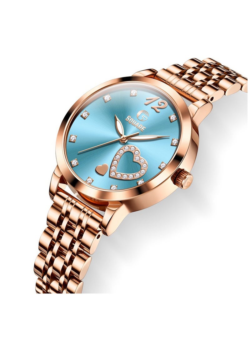 Gsquare Women’s Analog Quartz Rose Gold Stainless Steel Watch – Model 5189 - Image 2