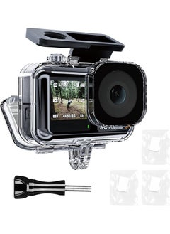 TELESIN TELESIN Waterproof Case for DJI Action 5 Action 4 Action 3 Camera Accessories, with Anti-Fog Underwater Housing Shell Cage Supports 45M/148FT Deep Diving Scuba Snorkeling Swimming with Quick Release Screw  - Image 1