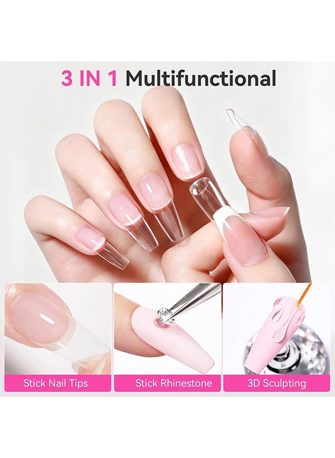 Born Pretty Nail Glue Gel for Nail Tips, Long Lasting UV Curing Nail Tip Adhesive Gel, Strong Bond Press On Nail Glue Gel 30ml - Image 3