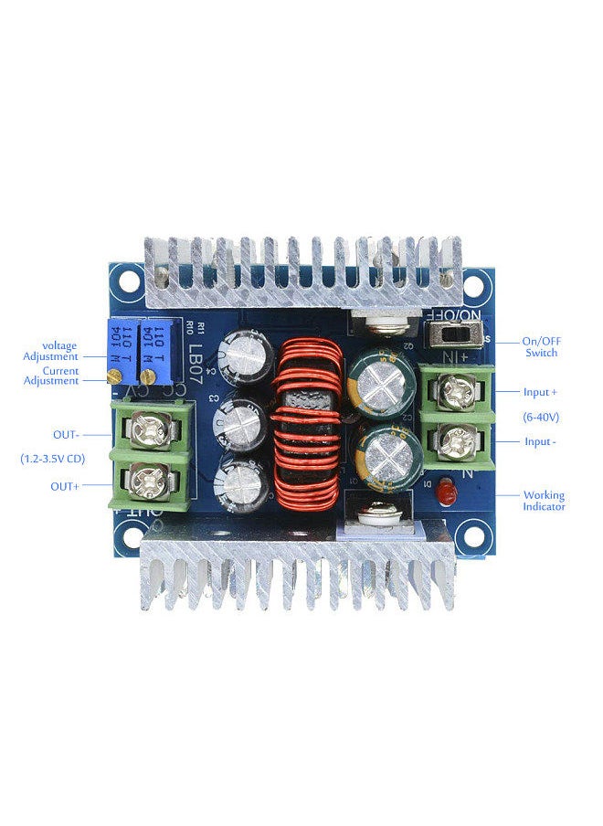 Generic - DC-DC Buck Converter 300W 20A Step Dowm Module Adjustable Voltage 6 40V To 1.2 36V Power Supply Volt Reducer - Image 1
