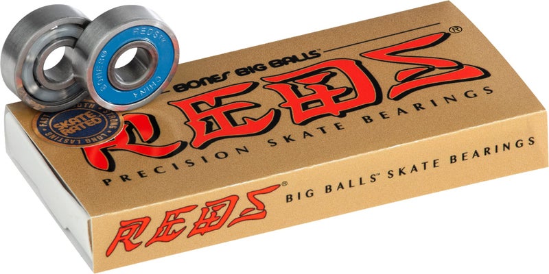 Bones Big Balls Reds Skateboard Bearings 8 Pack - Image 1