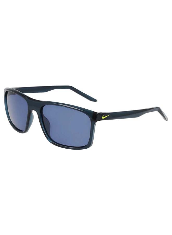 Nike FD1819 410 58 Unisex Rectangular Sunglass - Blue - Image 1