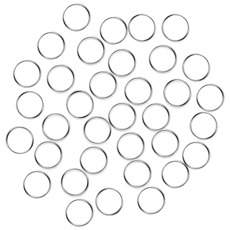 Fushing 100Pcs Stainless Split Rings Crystal Chandeliers Connectors for Chandelier CurtainSuncatchers Crystal GarlandNecklaces Keys Earrings Jewelry Making and Craft Ideas12mm