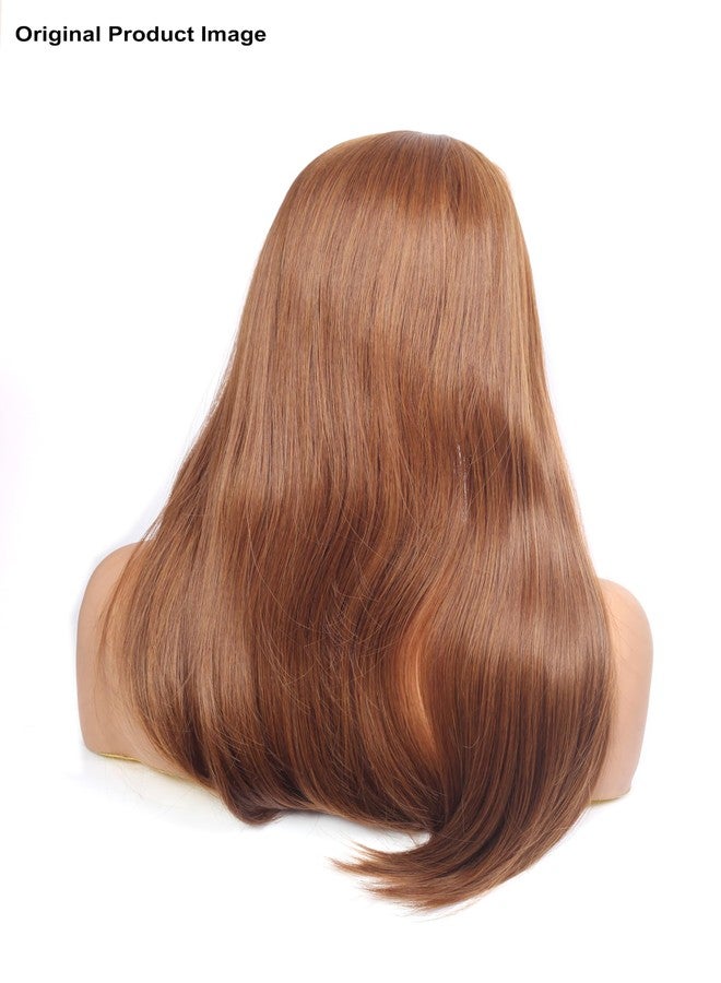 ريتزكارت وصلة شعر ريتزكارت مموجة ومجعدة مع فرق في المنتصف للنساء، وصلة شعر بمشبك أمامي لتغطية الشعر الخفيف، خفيفة الوزن وجيدة التهوية، مظهر طبيعي وواقعي (ذهبي 22 بوصة) - Image 4