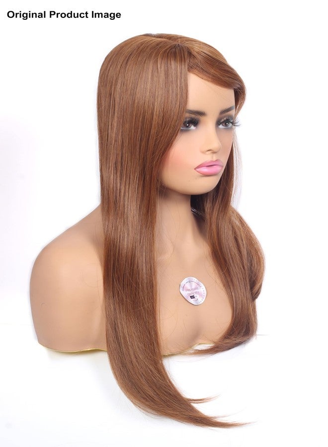 ريتزكارت وصلة شعر ريتزكارت مموجة ومجعدة مع فرق في المنتصف للنساء، وصلة شعر بمشبك أمامي لتغطية الشعر الخفيف، خفيفة الوزن وجيدة التهوية، مظهر طبيعي وواقعي (ذهبي 22 بوصة) - Image 3