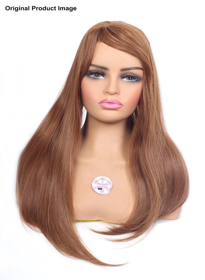 ريتزكارت وصلة شعر ريتزكارت مموجة ومجعدة مع فرق في المنتصف للنساء، وصلة شعر بمشبك أمامي لتغطية الشعر الخفيف، خفيفة الوزن وجيدة التهوية، مظهر طبيعي وواقعي (ذهبي 22 بوصة) - Image 1