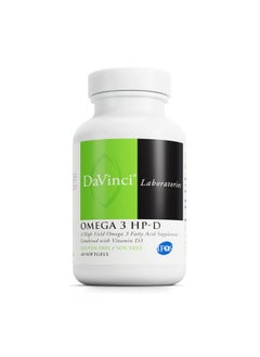 Davinci Labs Omega 3 Hp D Dietary Supplement To Support Immune System Healthy Joints And Cardiovascular And Skin Health* With Vitamin D3 And More Gluten Free 60 Softgels  - Image 1