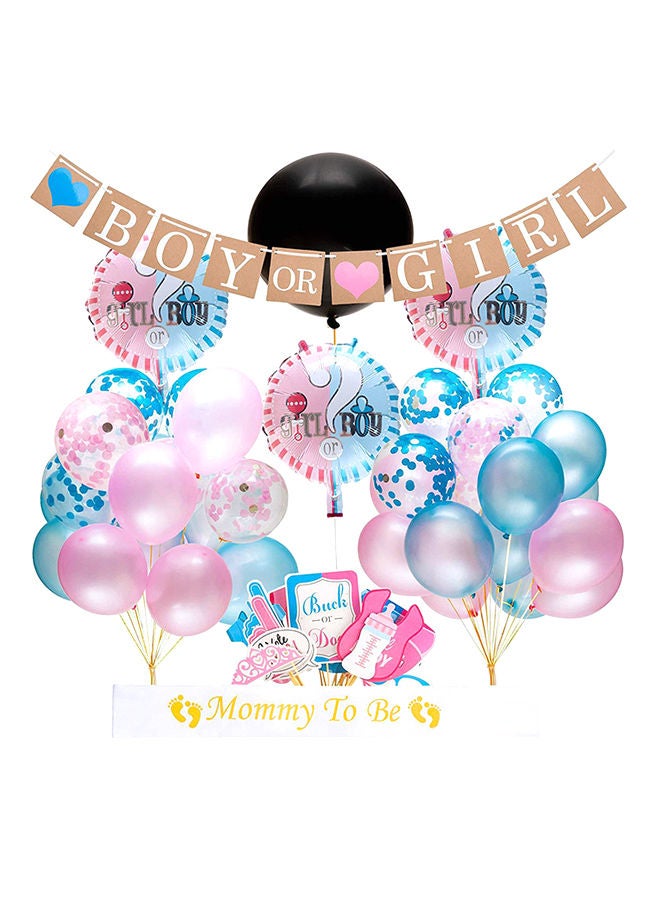 NIBEMINENT Gender Reveal Party Balloon Decoration Set - Image 1