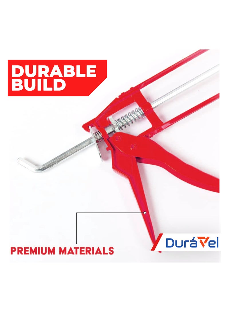 سيكا مانع تسرب سيليكون أبيض من سيكا ومسدس - سيكا سيكاسيل 116-GP سيليكون عالمي، 280 مل - مانع تسرب سيليكون متعدد الأغراض مع أسيتوكسي كيور ومسدس مانع تسرب سيليكون - Image 3