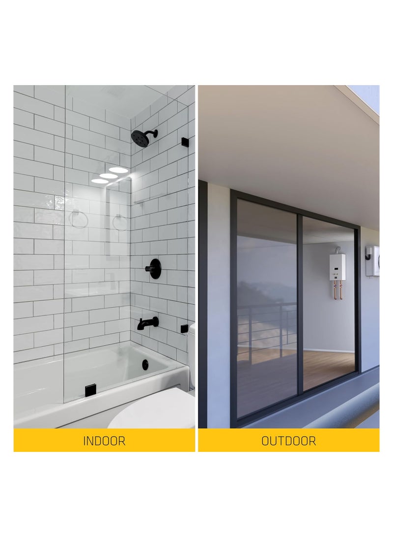 سيكا مانع تسرب سيليكون أبيض من سيكا ومسدس - سيكا سيكاسيل 116-GP سيليكون عالمي، 280 مل - مانع تسرب سيليكون متعدد الأغراض مع أسيتوكسي كيور ومسدس مانع تسرب سيليكون - Image 4