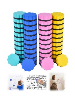 SYOSI Magnetic Dry Erase Erasers 48 Pack Whiteboard Eraser Chalkboard Cleansers Wiper for Classroom Office Teacher Supplies Home and Flower  - Image 1