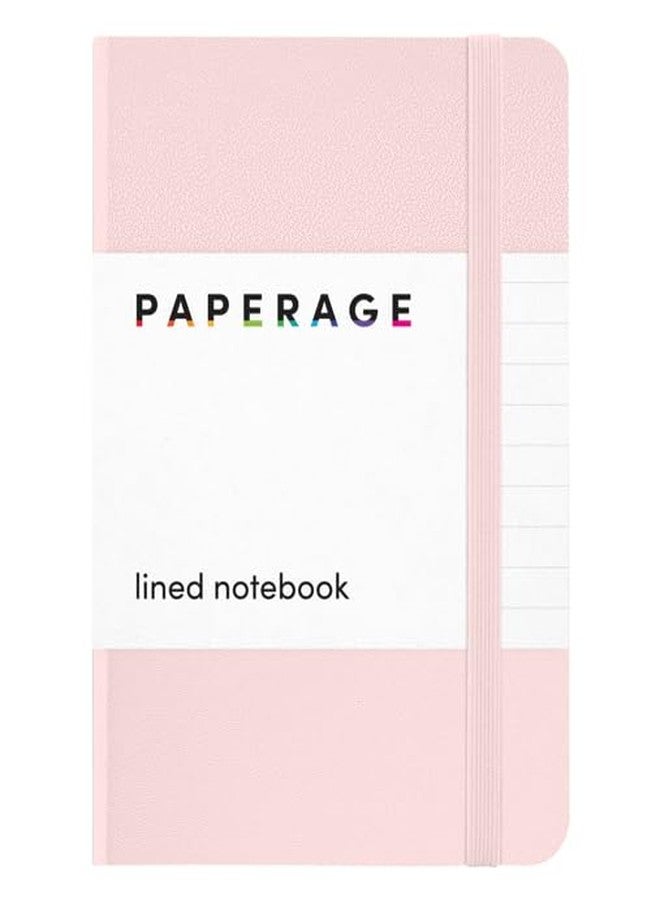 ببرج دفتر ملاحظات جيب مسطر من PAPERAGE، عبوة واحدة (وردي خدود)، 160 صفحة، صغير، 3.6 بوصة × 5.6 بوصة - ورق سميك 100 جرام لكل متر مربع، غلاف مقوى - Image 1
