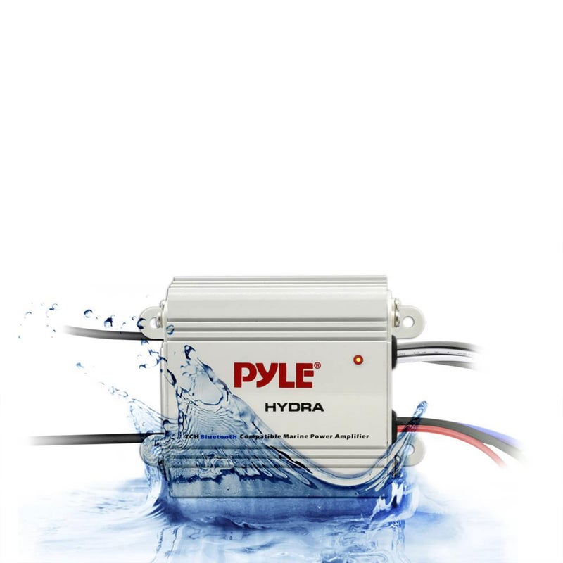Pyle Auto 2-Channel Bridgeable Marine Amplifier - 200 Watt RMS 4 OHM Full Range Stereo w/ Wireless Bluetooth & Powerful Prime Speaker - High Crossover HD Music Audio Multi-Channel System - Image 4
