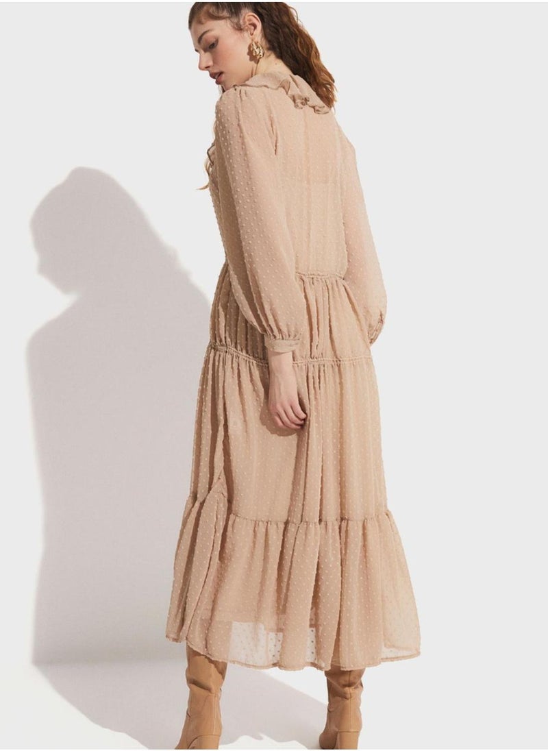 جون فستان شبكي بطبقات - Image 2