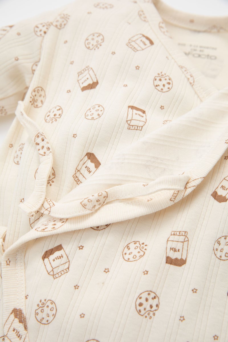 DeFacto Baby Boy Newborn Patterned Jumpsuit  - Image 4