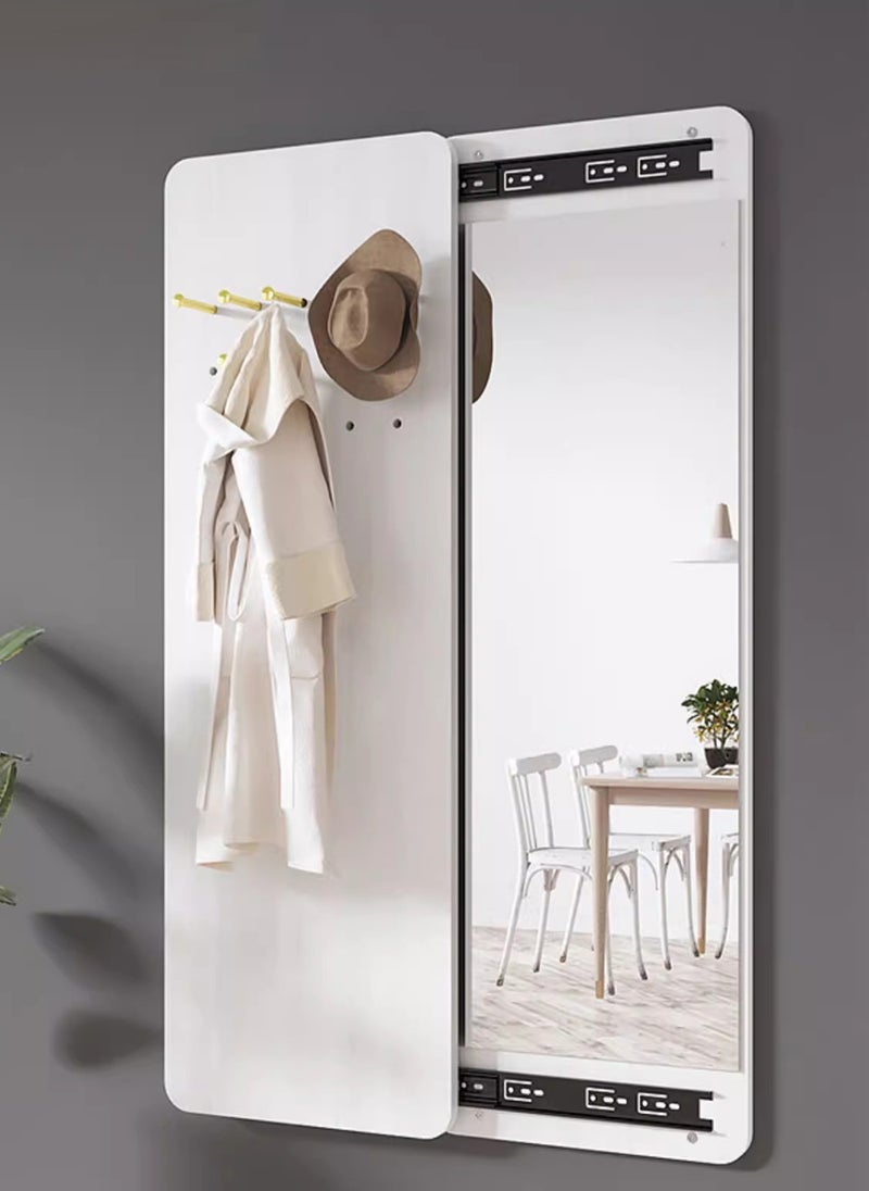 شاربدو مرآة كاملة الجسم في مدخل الأثاث مع مرآة تخزين منزلقة مدمجة 30*120 سم - Image 2