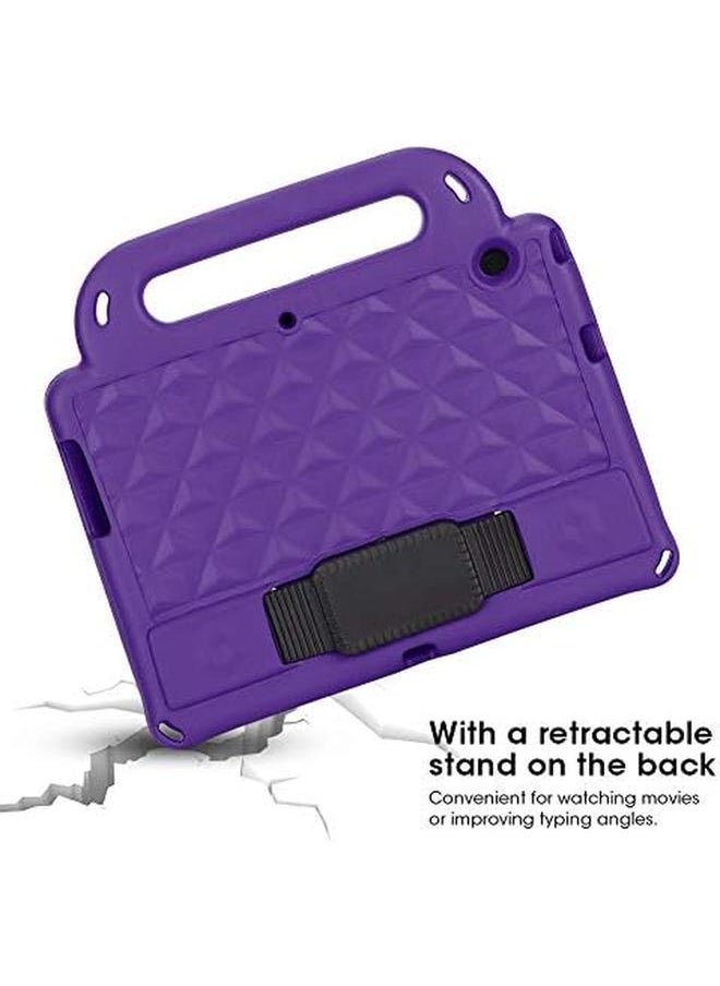 Tablet Case For Huawei Mediapad T3 Honor 2 Eva Shockproof Protective Cover Kids Case For 9.6In Tablet With Detachable Shoulder Strap Non‑Slip Handle And Foldable Stand(Pueple)