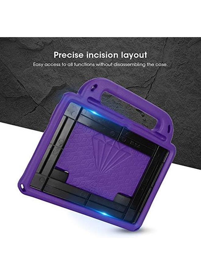 Tablet Case For Huawei Mediapad T3 Honor 2 Eva Shockproof Protective Cover Kids Case For 9.6In Tablet With Detachable Shoulder Strap Non‑Slip Handle And Foldable Stand(Pueple)