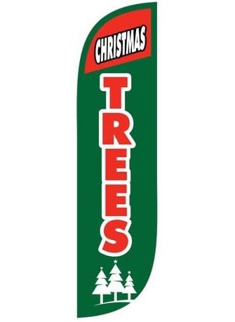 LookOurWay LookOurWay Christmas Trees Feather Flag Complete Set with Poles  Ground Spike 5Feet  - Image 3