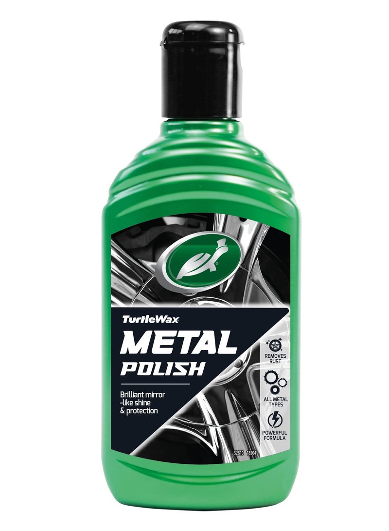 Turtle Wax Metal Polish, All-in-One Metal Cleaner & Polish for Chrome, Aluminum & Steel, Restores Shine and Protection, 300 ml - Image 2