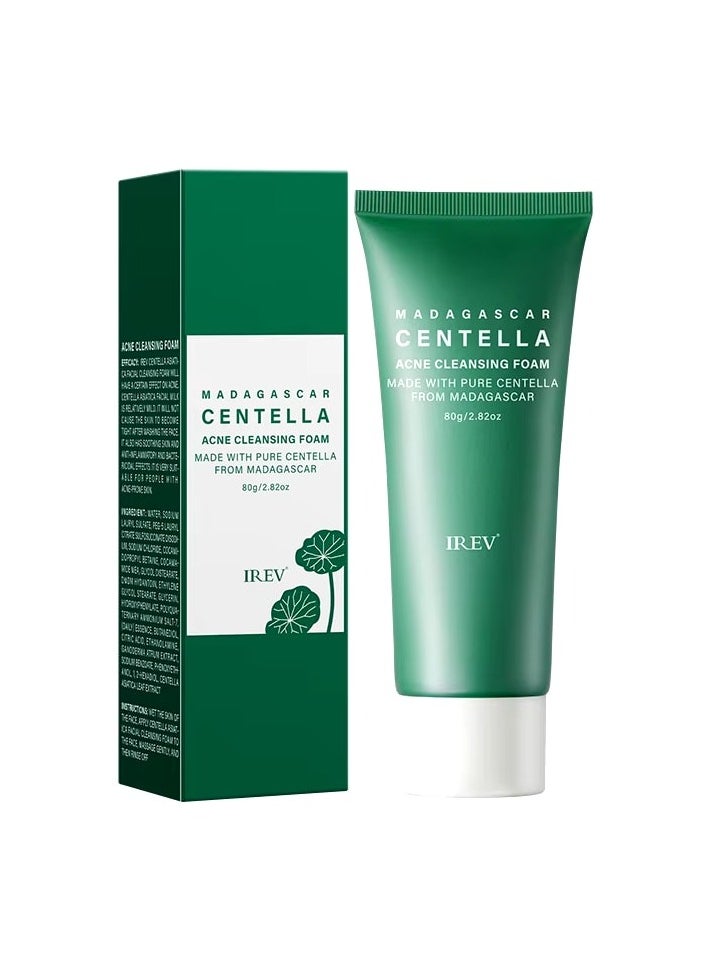 IREV Centella Skincare Moisturizer Natural Facial Cleansing Foam 80g 