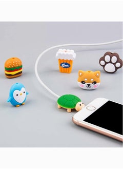 Cute Cable Protector, KASTWAVE 20PCS Cable Saver, Fruit Animal Charging Cable Buddies, Cable Protect Sets Compatible for iPhone iPad Charger Cable Only