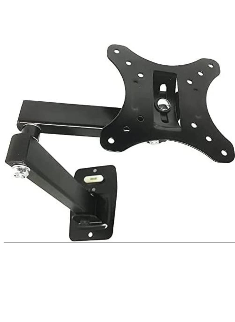 Full Motion LCD LED Plasma TV monitor Wall Mount Bracket 14" 16" 19" 20" 21" 24" 27" Tilt Swivel Hold up to 33lb (15Kg) VESA 100mm x 100mm  - Image 1