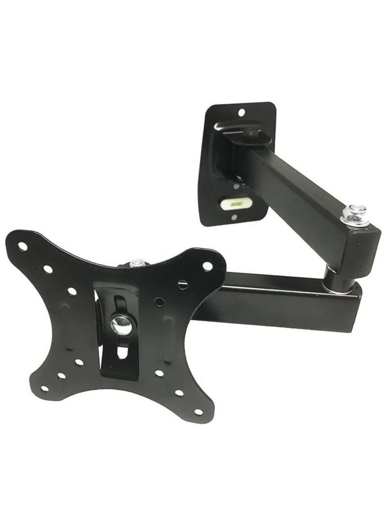 Full Motion LCD LED Plasma TV monitor Wall Mount Bracket 14" 16" 19" 20" 21" 24" 27" Tilt Swivel Hold up to 33lb (15Kg) VESA 100mm x 100mm  - Image 4