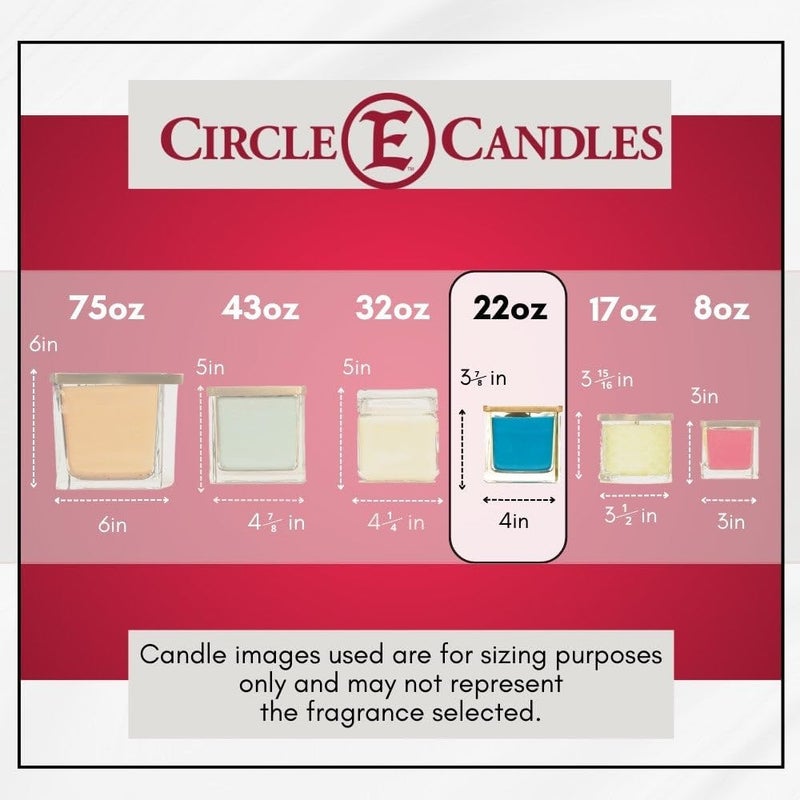 Circle E Candles , Bird of Paradise Scent, Medium Size Jar Candle, 22oz, 2 Wicks - Image 4