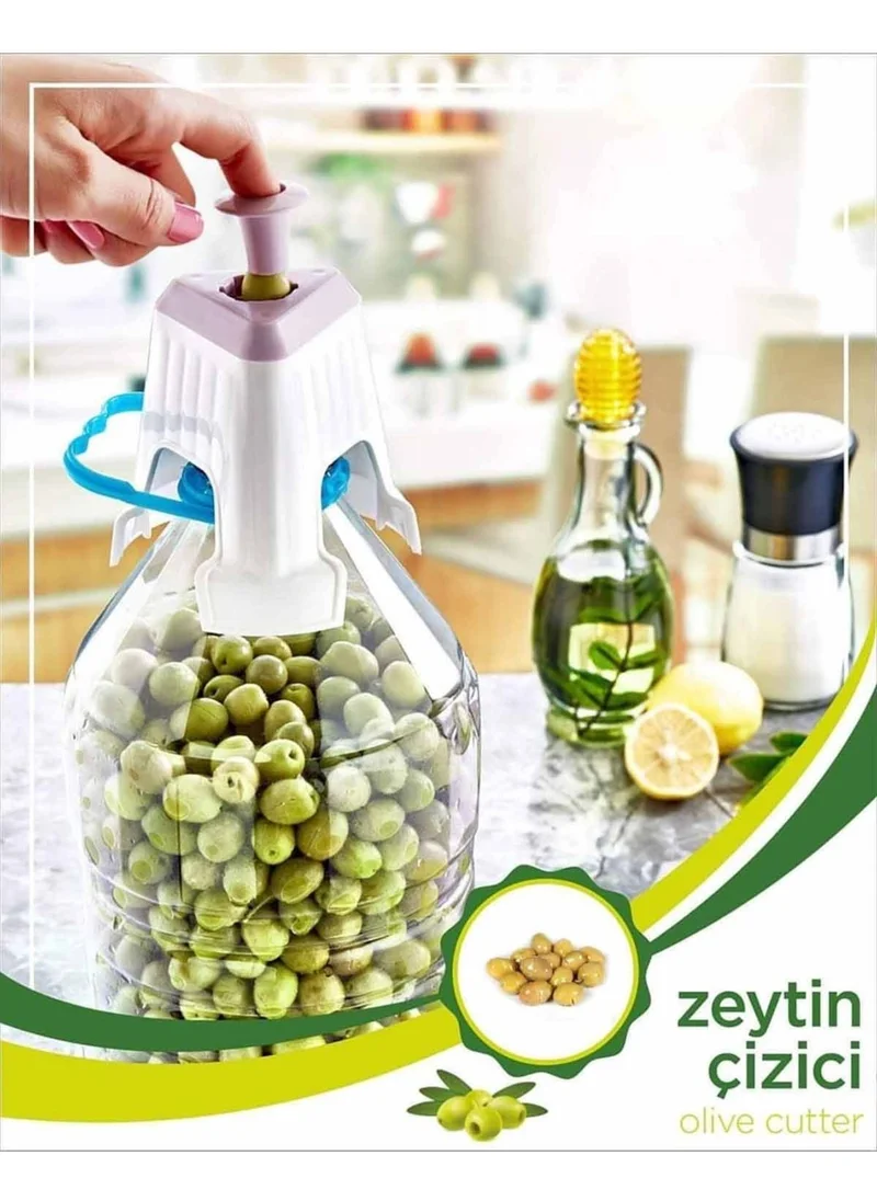 Royaleks Easy Olive Slicing and Scratching Apparatus Practical Easy Olive Scratching Tool
