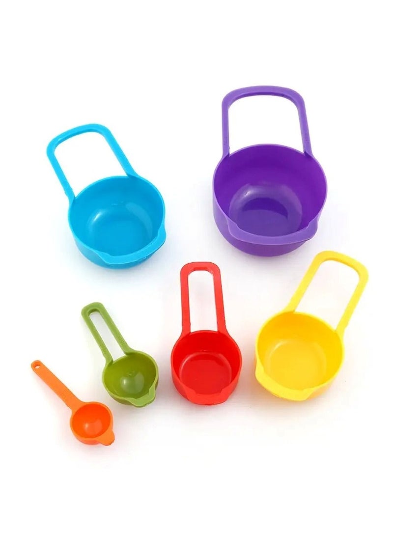 Huitich Measuring Cup Food Grade For Baking And Cooking Set Of 6 Pieces Multicolour  - Image 3
