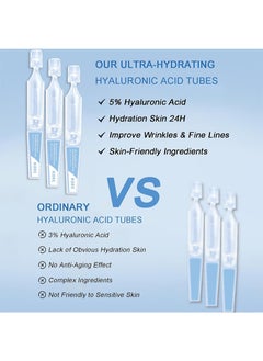 KOEC Ultra Hydrating Deep Moisturizing Serum 5% Hyaluronic Acid Smoother Skin|Pre-makeup SkinCare|Anti-Aging Serum for face Single-Use Vials Skincare for Dry and Sensitive skin(1.5 ml)*30  - Image 5