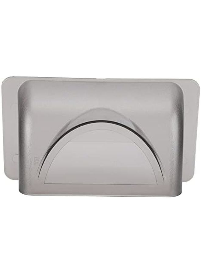 Gray Weatherproof Plastic Rain Cover Protector 7.4x4.5 Inch for Outdoor Doorbell Box Lock - Image 2