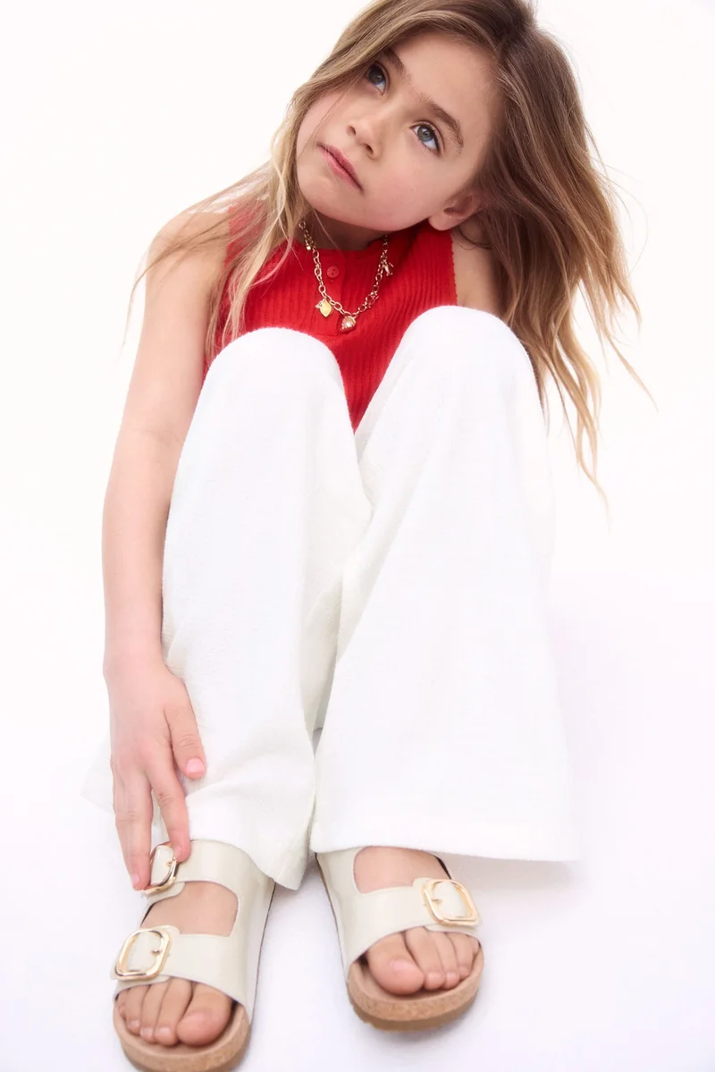 H&M Wide leg jersey trousers