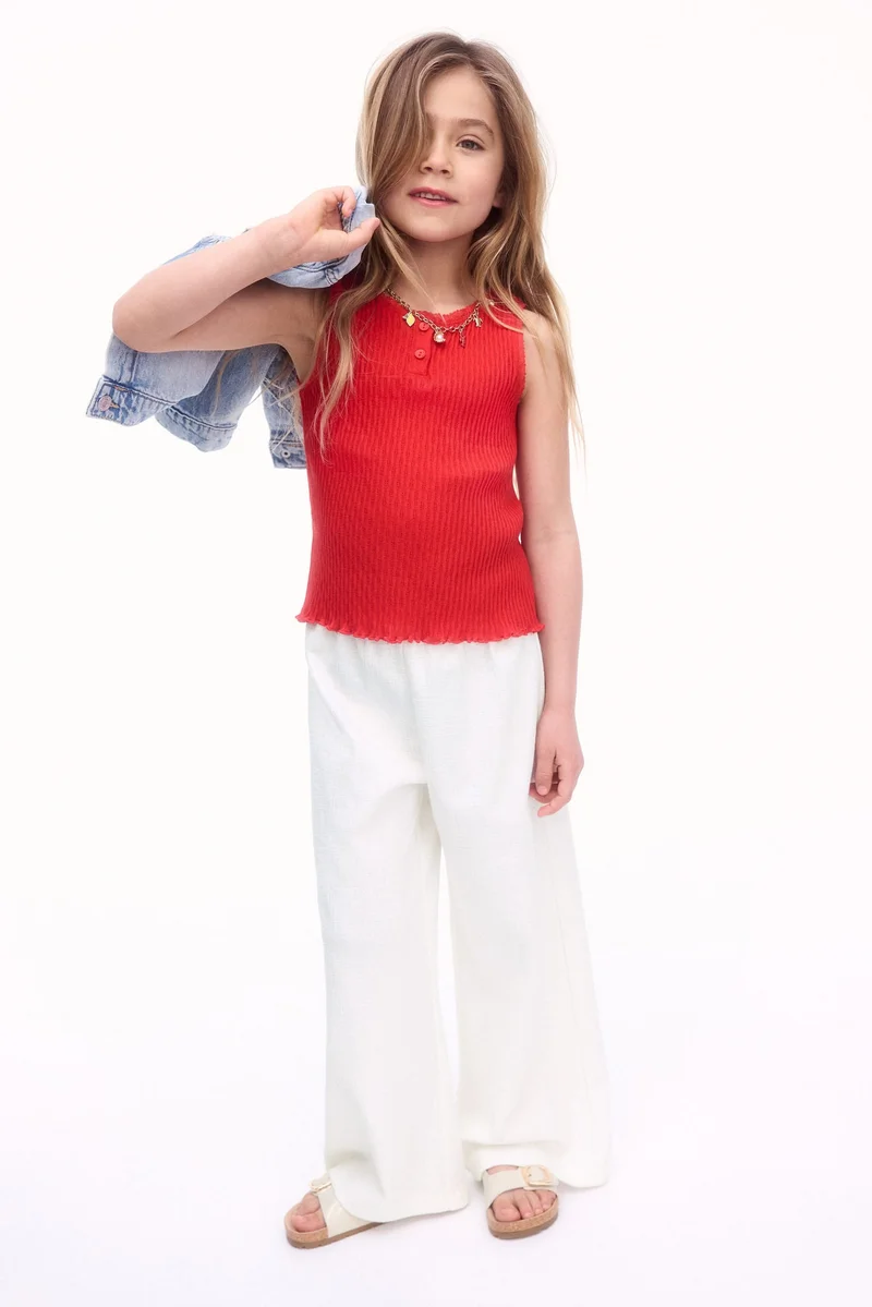 H&M Wide leg jersey trousers