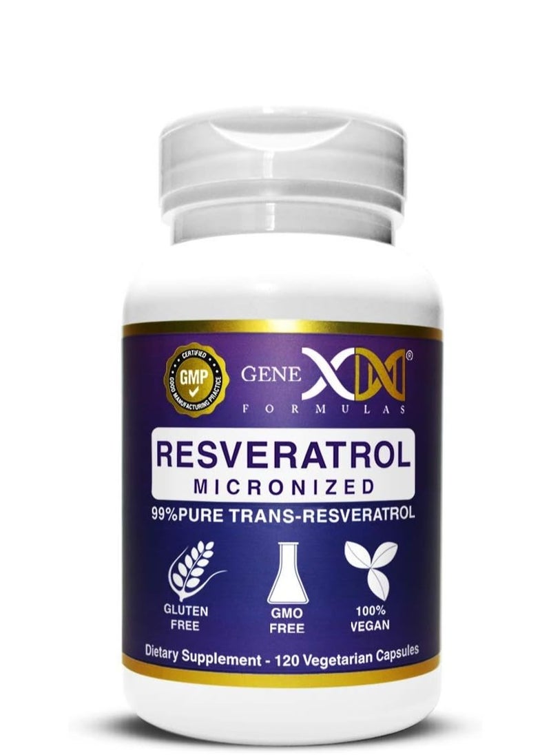 Genex Formulas - Trans Resveratrol 1000mg 120 Vegetarian Capsules - Image 1