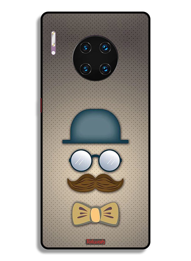 Tolwak Huawei Mate 30 Pro 5G Protective Case Cover ManS Head Art - Image 2