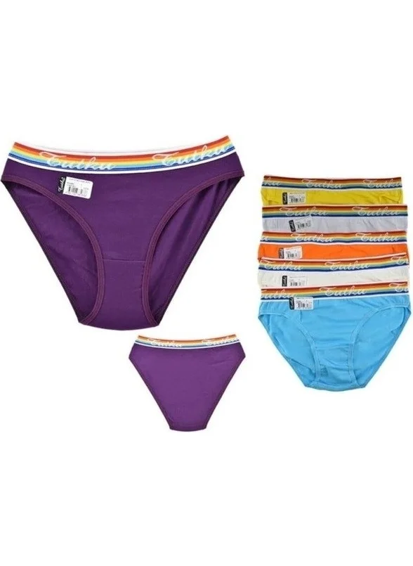 Tutku 12-Piece Hazal Women's Elastane Bikini Panties Combination