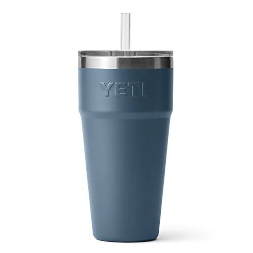 YETI Rambler 26 oz Straw Cup, Vacuum Insulated, Stainless Steel with Straw Lid, Nordic Blue - Image 5