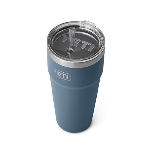 YETI Rambler 26 oz Straw Cup, Vacuum Insulated, Stainless Steel with Straw Lid, Nordic Blue - Image 1