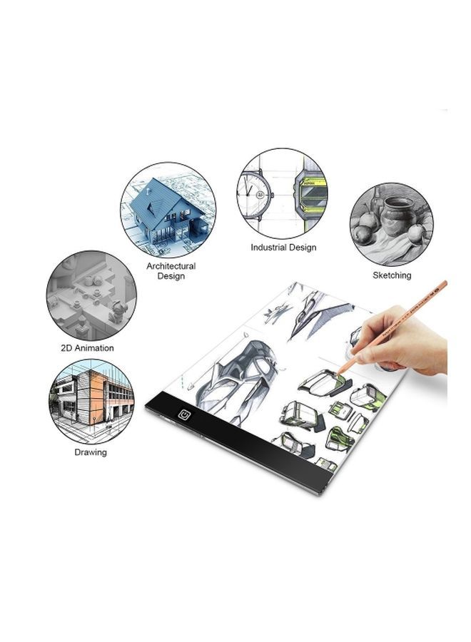 NIBEMINENT LED Light Drawing Table White - Image 2