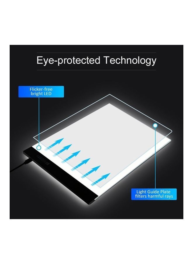 NIBEMINENT LED Light Drawing Table White - Image 3
