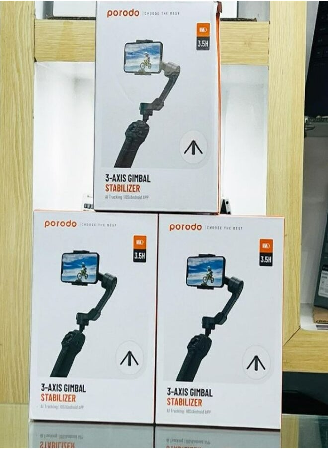porodo - Porodo 3-Axis Anti shake Gimbal - Image 1